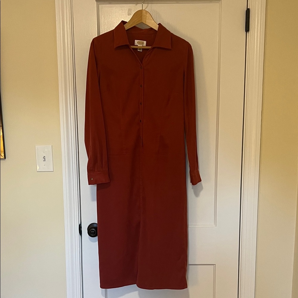 Talbots Rust Shirt Dress